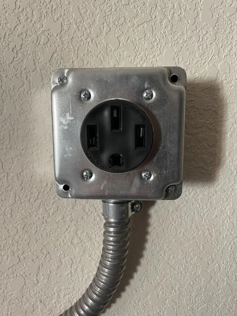NEMA 14-50 outlet installed for Smart Home Electrical in East Basin